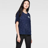 G-STAR® Laris 3/4 Sleeve Top Dark blue