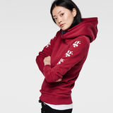 G-Star RAW® Menya Hooded Sweat Red model front