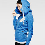 G-Star RAW® Menya Hooded Vest Sweat Lichtblauw