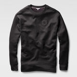 G-STAR® Suzu Round Neck Sweat Black flat front