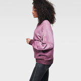 G-STAR® Karnah Round Neck Sweat Purple model side