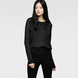 G-Star RAW® Carley Round Neck Knit Negro model front