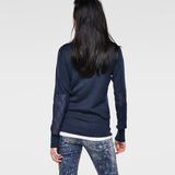 G-Star RAW® Becka Turtle Knit Azul oscuro model back