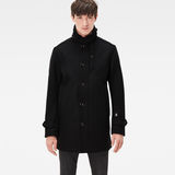 G-Star RAW® Garber Wool Trench Negro model front