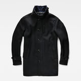 G-Star RAW® Garber Wool Trench Negro flat front