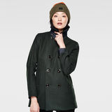 G-Star RAW® Pea Wool Relaxed Coat Groen model front