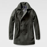 G-Star RAW® Pea Wool Relaxed Coat Green flat front