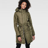 G-Star RAW® Duty Hooded Relaxed Parka Green model front
