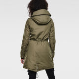 G-Star RAW® Duty Hooded Relaxed Parka Green model back
