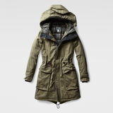 G-Star RAW® Duty Hooded Relaxed Parka Green flat front