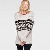 G-STAR® Enn Long Knit Beige model front