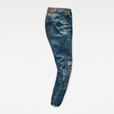 G-Star RAW® 3301 Quilted Denim Mid Waist Boyfriend 7/8 Jeans Medium blue