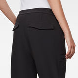 G-Star RAW® Hybrid Archive Mid-Waist Boyfriend Sport Pants Black model back zoom