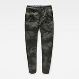 G-Star RAW® Bronson Deconstructed Mid Waist Skinny Chino Green flat front