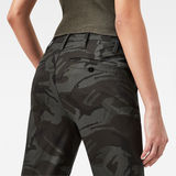G-Star RAW® Bronson Deconstructed Mid Waist Skinny Chino Green model back zoom