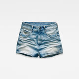 G-Star RAW® 3301 Ultra High-Waist Shorts Medium blue front