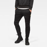 G-Star RAW® Motac Deconstructed Skinny Sweatpants Black model front
