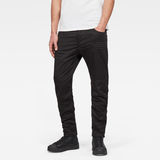G-Star RAW® Motac-X Deconstructed 3D Slim Jeans Black front flat