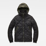 G-Star RAW® Meefic Quilted Overshirt Black flat front