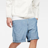 G-Star RAW® Bronson Loose 1/2-Length Shorts Medium blue model front