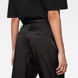 G-Star RAW® Boxxa 3D Mid waist Boyfriend Cargo Pants Black model back zoom