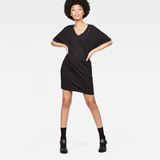 G-Star RAW® Joosa V-Neck Dress Black model front