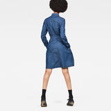 G-Star RAW® Tacoma Dress Medium blue model back zoom