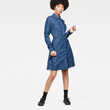 G-Star RAW® Tacoma Dress Medium blue model front