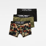 G-Star RAW® Tach Trunk Pattern 3-Pack Green front bust
