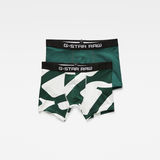 G-Star RAW® Tach Trunk Pattern 2-Pack Green front bust