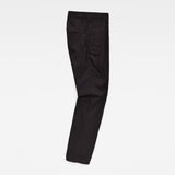 G-Star RAW® Bronson Pleated Relaxed Tapered Chino Black flat back