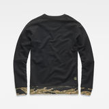 G-Star RAW® Tahire Stalt Deconstructed Sweater Black flat back