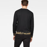 G-Star RAW® Tahire Stalt Deconstructed Sweater Black model back
