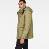 G-Star RAW® Vodan Padded Hooded Jacket Green model side
