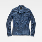 G-Star RAW® Rovic Pleated Denim Shirt Dark blue