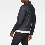 G-Star RAW® 3301 Slim Jacket Azul oscuro model side