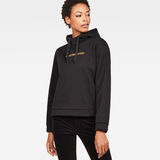 G-Star RAW® Lynaz Hooded Sweater Black model front