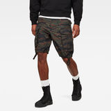 G-Star RAW® Rovic Pm Relaxed 1/2 Shorts Green model front