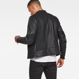 G-Star RAW® Motac Deconstructed Biker Jacket Black model back