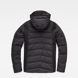 G-Star RAW® Motac Quilted Hooded Jacket Black flat back