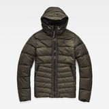 G-Star RAW® Motac Quilted Hooded Jacket Gris flat front
