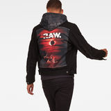 G-Star RAW® D-Staq RFTP Eclipse 3D Deconstructed Jacket Black model back