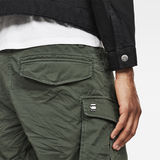 G-Star RAW® Rovic Zip 3D Straight Tapered Pants Green model back zoom