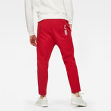 G-Star RAW® Chinese NY Slim Cropped Sweat Pant Red model back