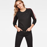 G-Star RAW® Nostelle Stripe Sweater Black model front