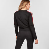 G-Star RAW® Nostelle Stripe Sweater Black model back