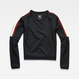 G-Star RAW® Nostelle Stripe Sweater Black flat front