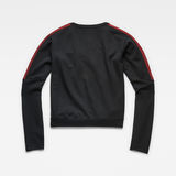G-Star RAW® Nostelle Stripe Sweater Black flat back