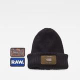 G-Star RAW® Xemy Beanie Giftpack Black front flat