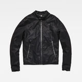 G-Star RAW® Motac Dc Biker Jacket Black flat front